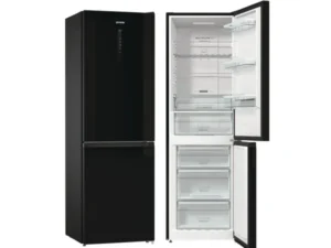 GORENJE NRK6192ABK4 No-Frost-Kühlschrank 185 cm Schwarz AdaptTech KitchenFit CrispZone und Convert ZoneFresh Schubladen 300 l